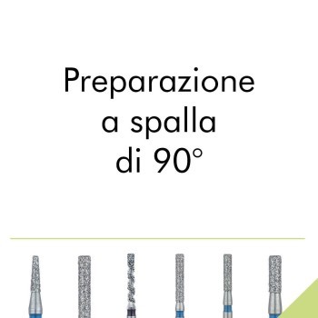 Preparazione a spalla di 90 gradi