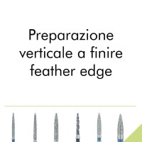 Preparazione verticale a finire-feather edge