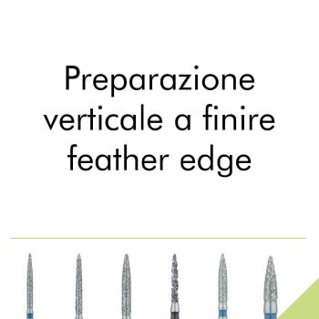 Preparazione verticale a finire-feather edge