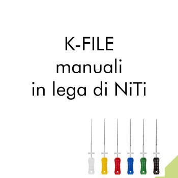 K-FILE manuali in lega di NiTi