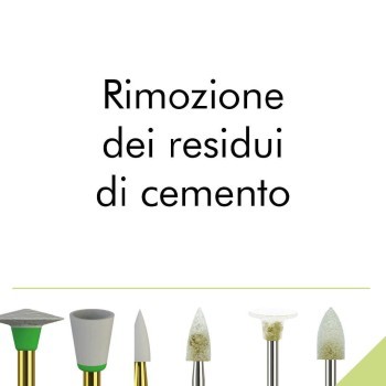 Rimozione dei residui di cemento e lucidatura